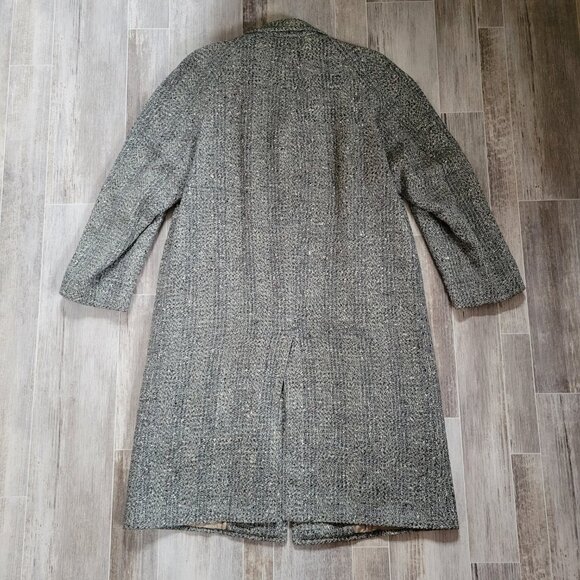 Vintage 1950’s Donshire Fashion Union Made Wool/Tweed Trench Coat/Overcoat EUC - Picture 4 of 11